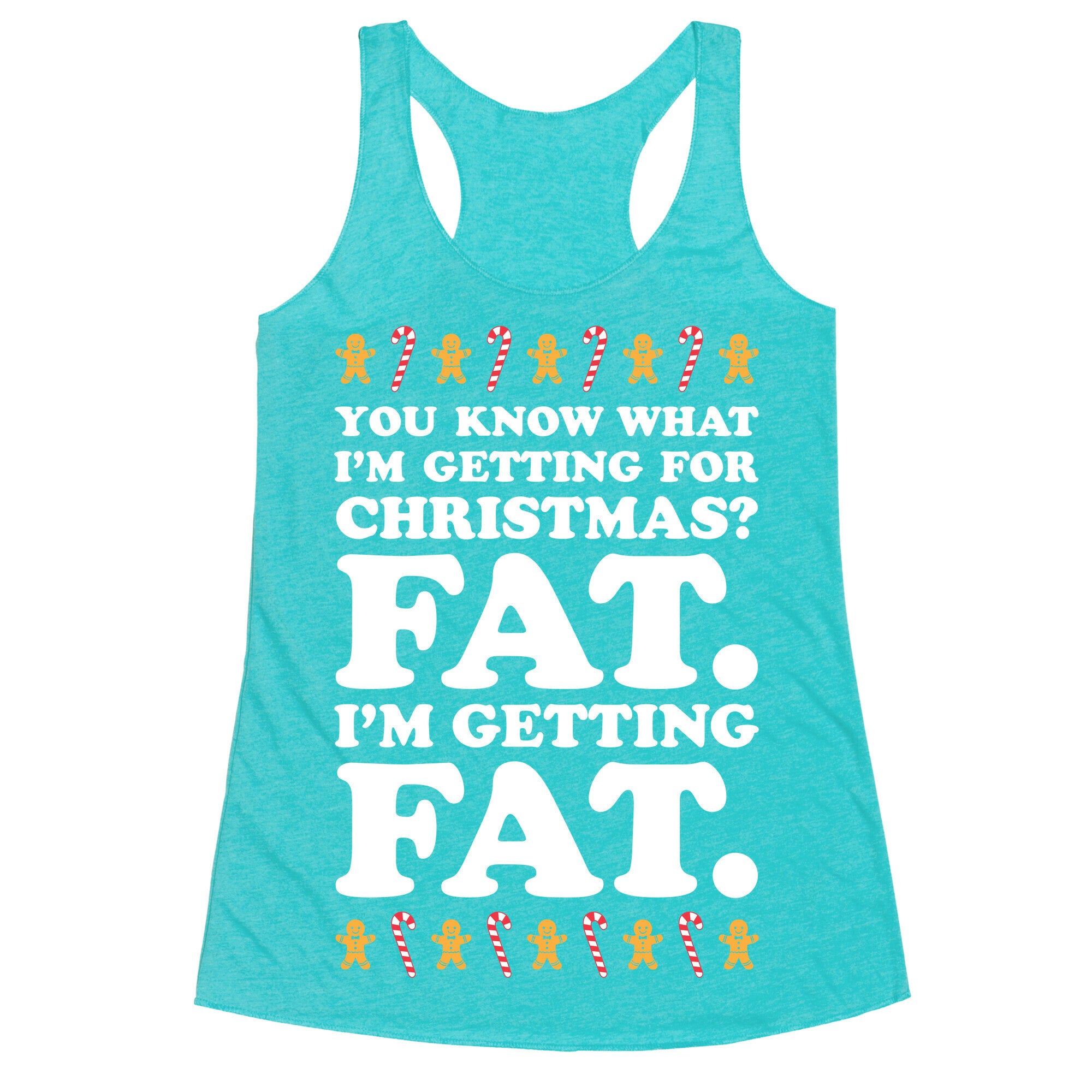 Fat Christmas Racerback Tank